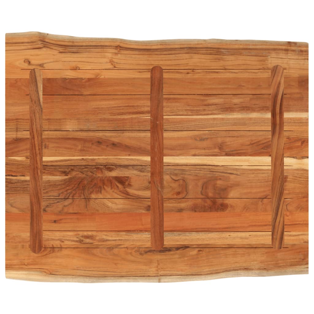 vidaXL Blat biurka, 90x80x2,5 cm, drewno akacjowe, naturalna krawędź