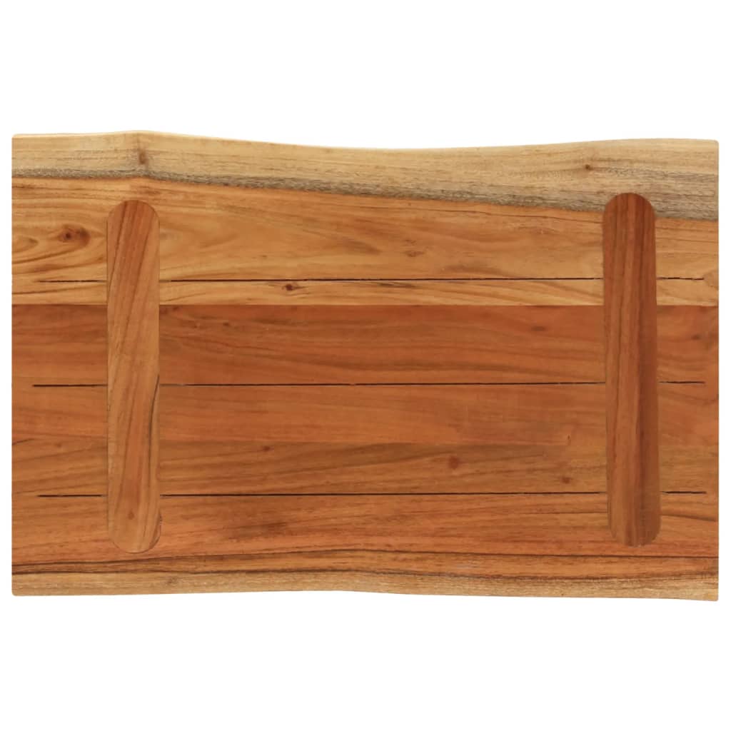 vidaXL Półka ścienna, 60x40x3,8 cm, drewno akacjowe, naturalna krawędź