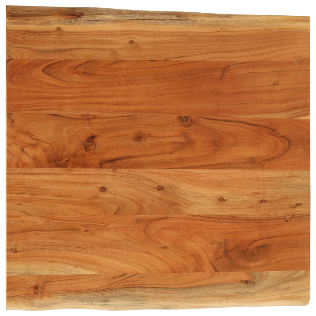 vidaXL Blat biurka, 80x80x3,8 cm, drewno akacjowe, naturalna krawędź