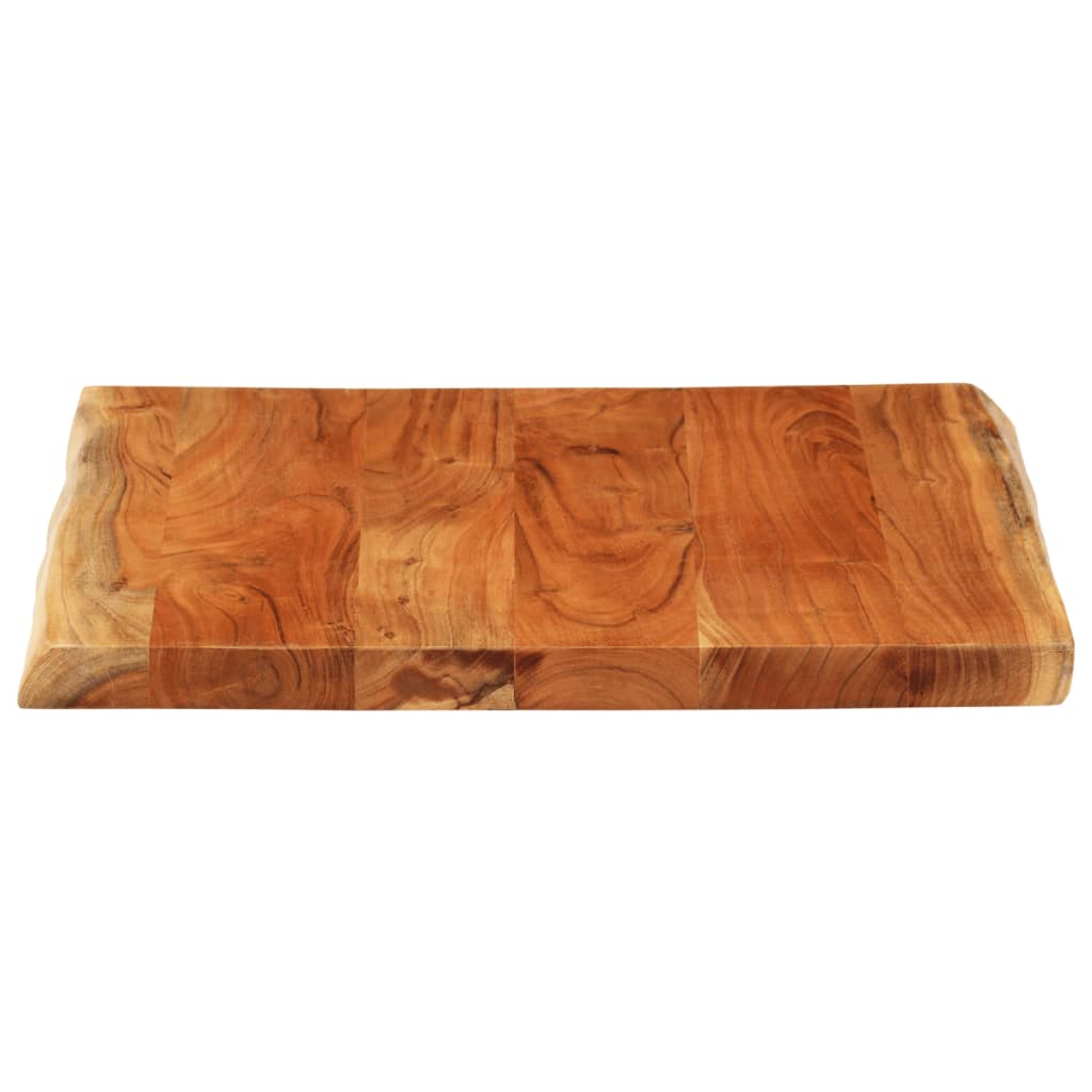 vidaXL Blat biurka, 80x80x3,8 cm, drewno akacjowe, naturalna krawędź