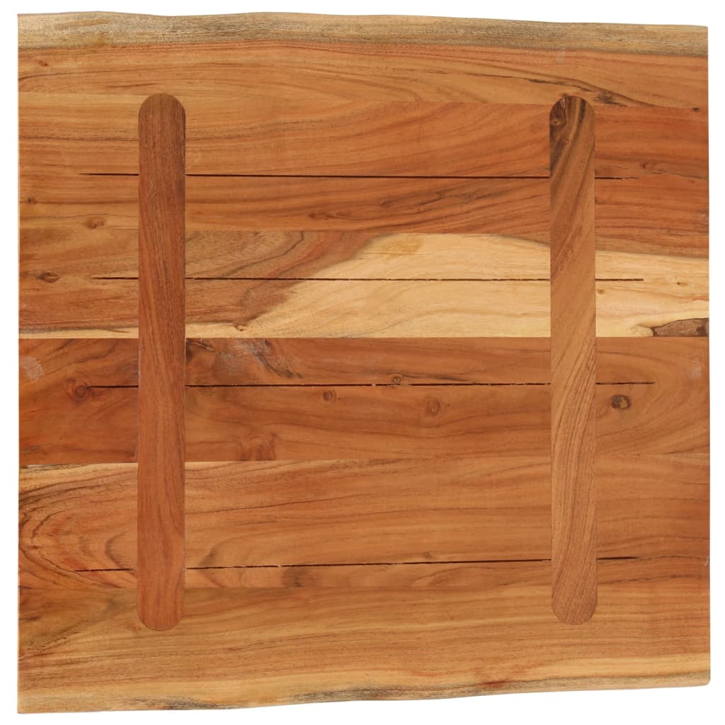 vidaXL Blat biurka, 80x80x3,8 cm, drewno akacjowe, naturalna krawędź