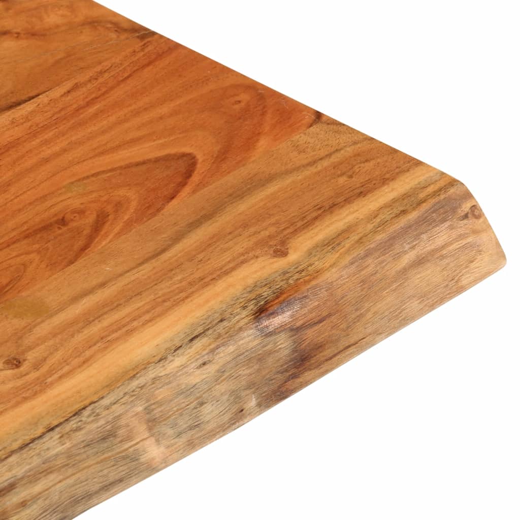 vidaXL Blat biurka, 80x80x3,8 cm, drewno akacjowe, naturalna krawędź