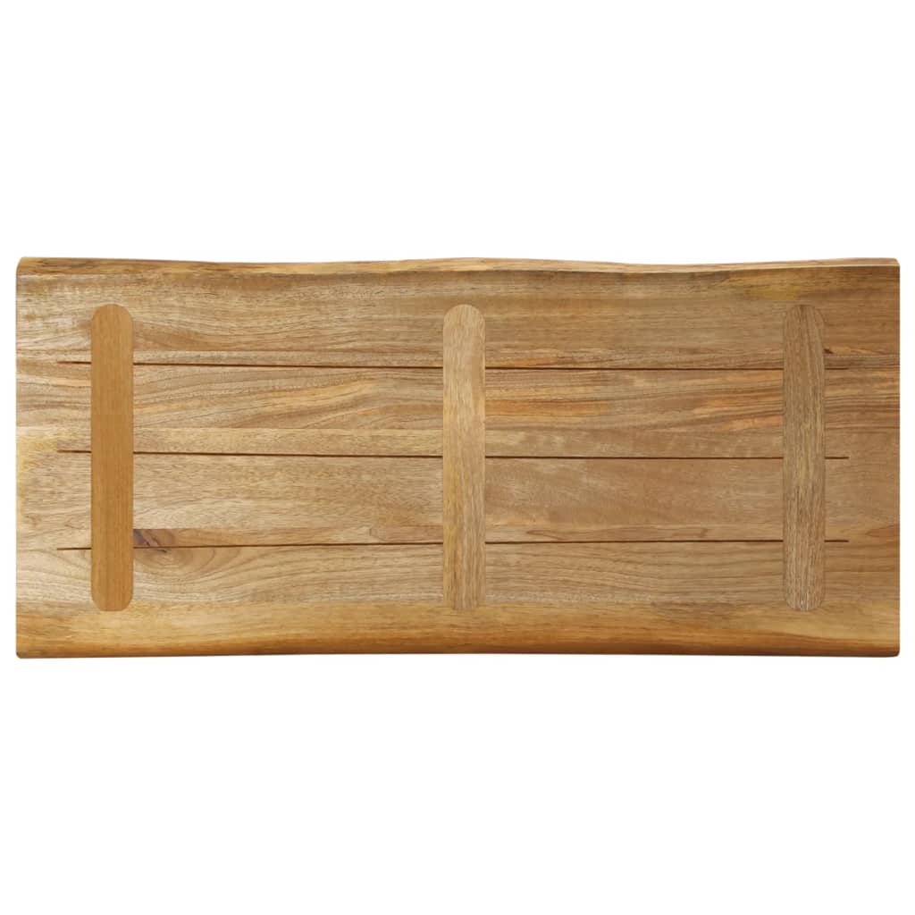 vidaXL Blat stołu z naturalną krawędzią, 90x40x2,5 cm, drewno mango