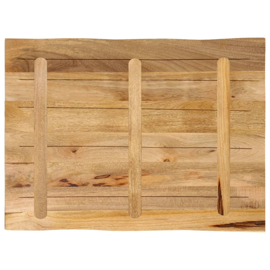 vidaXL Blat stołu z naturalną krawędzią, 90x60x2,5 cm, drewno mango