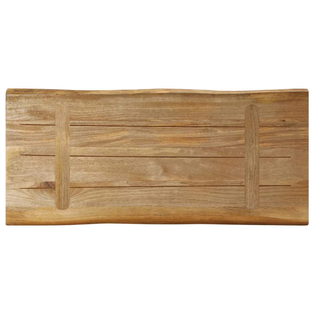 vidaXL Blat stołu z naturalną krawędzią, 80x40x3,8 cm, drewno mango
