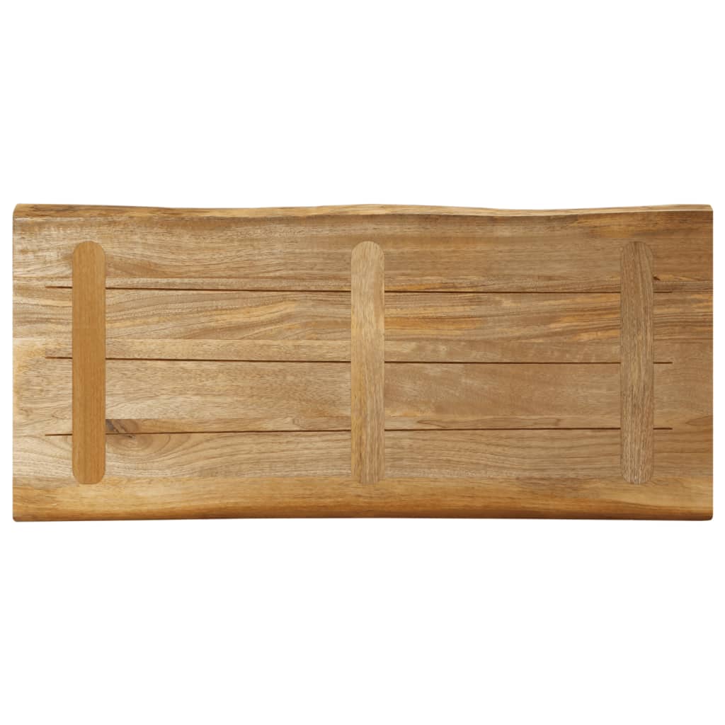 vidaXL Blat stołu z naturalną krawędzią, 100x40x3,8 cm, drewno mango