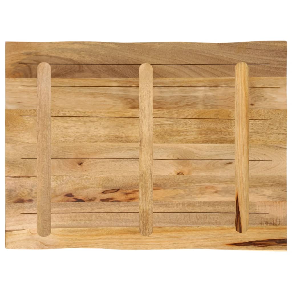vidaXL Blat stołu z naturalną krawędzią, 90x60x3,8 cm, drewno mango