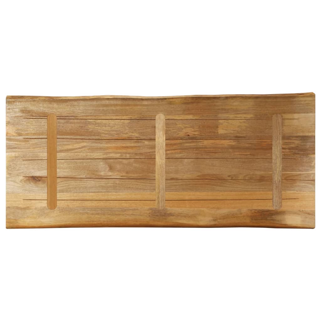 vidaXL Blat stołu z naturalną krawędzią, 140x60x3,8 cm, drewno mango