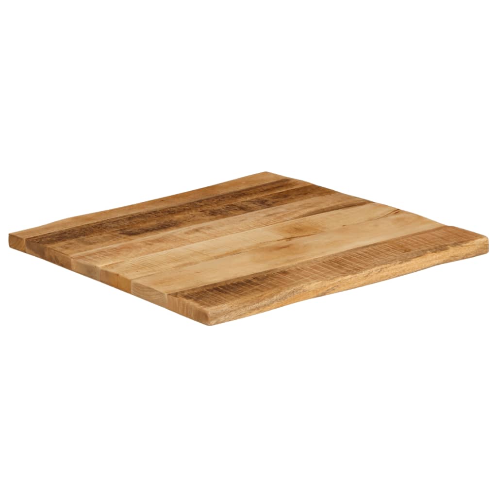 vidaXL Blat stołu z naturalną krawędzią, 80x80x3,8 cm, drewno mango