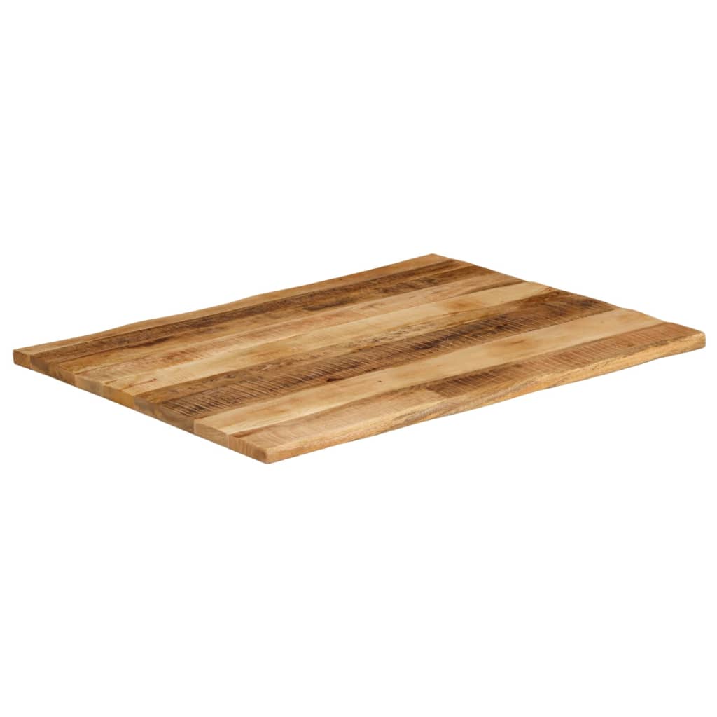 vidaXL Blat stołu z naturalną krawędzią, 90x80x3,8 cm, drewno mango
