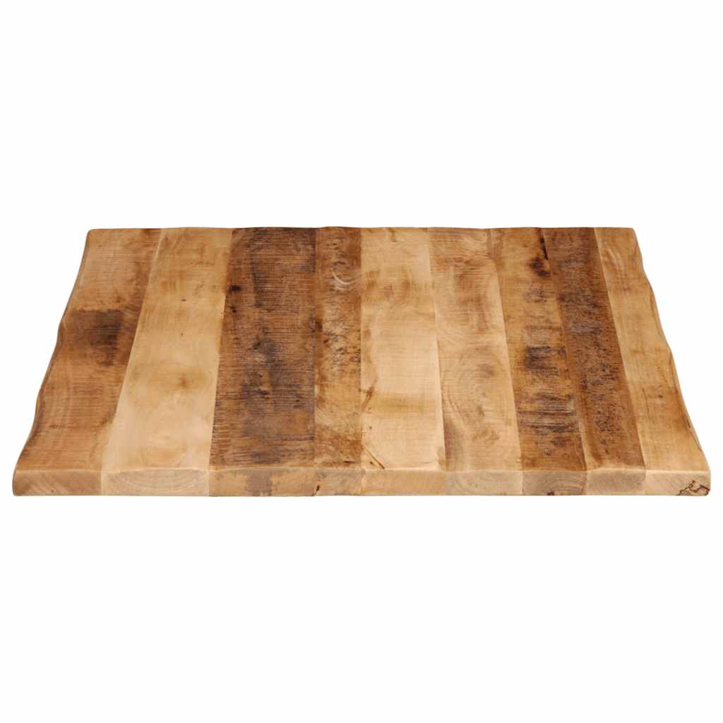 vidaXL Blat stołu z naturalną krawędzią, 100x80x3,8 cm, drewno mango
