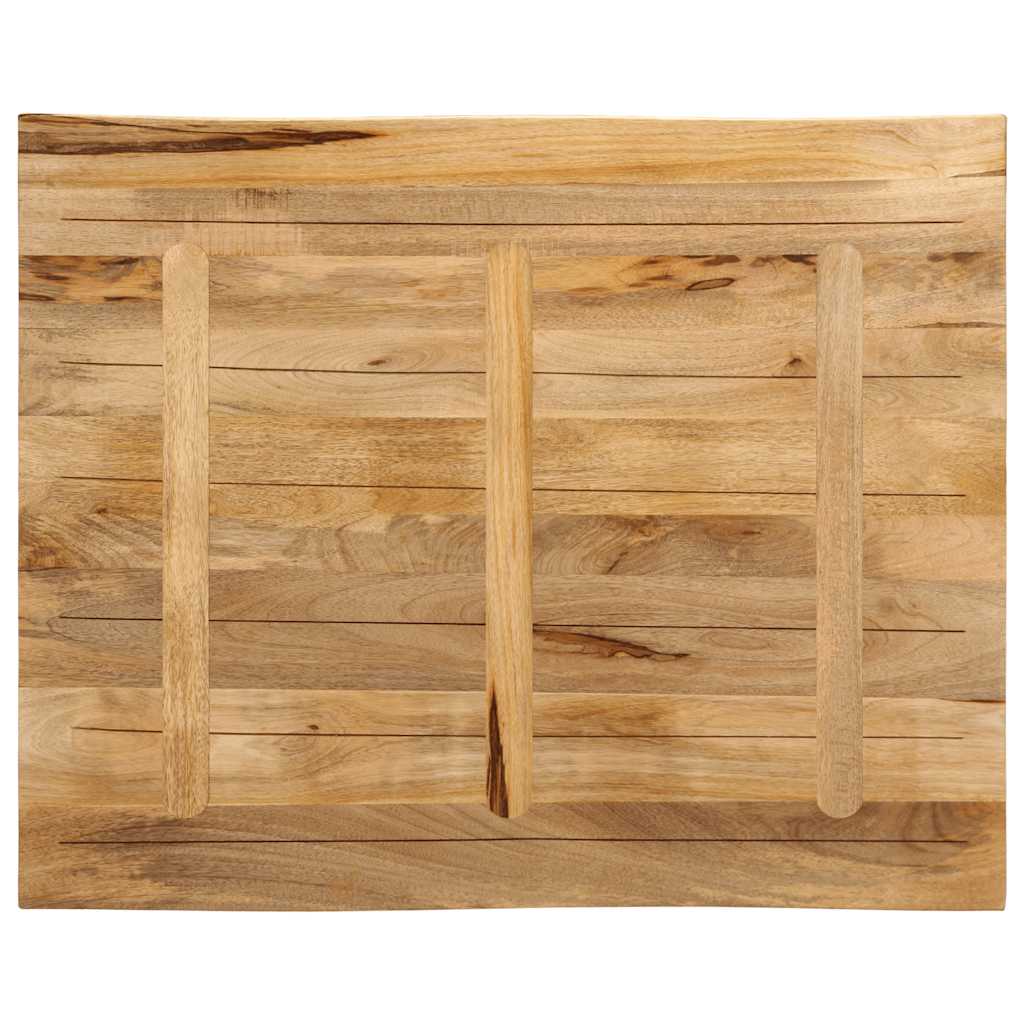 vidaXL Blat stołu z naturalną krawędzią, 100x80x3,8 cm, drewno mango