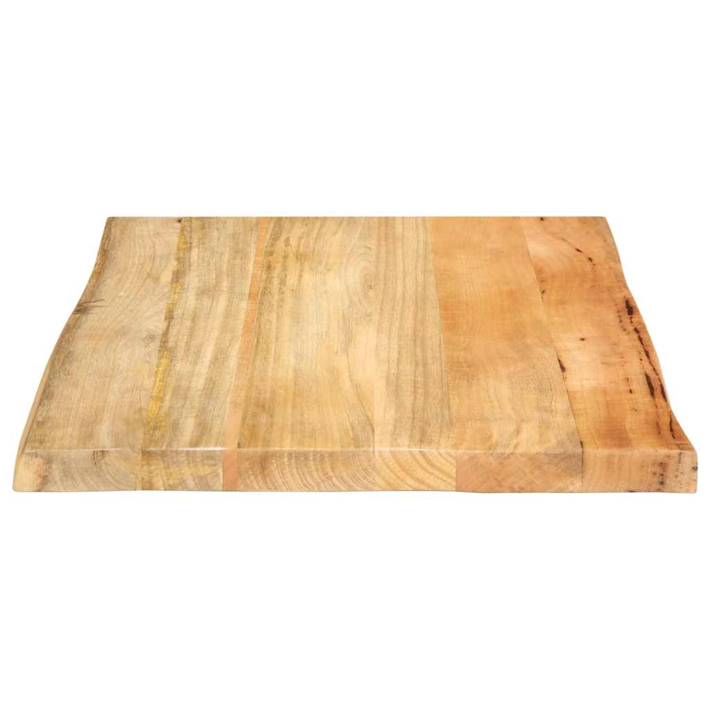 vidaXL Blat stołu, 40x40x2,5 cm, naturalna krawędź, lite drewno mango