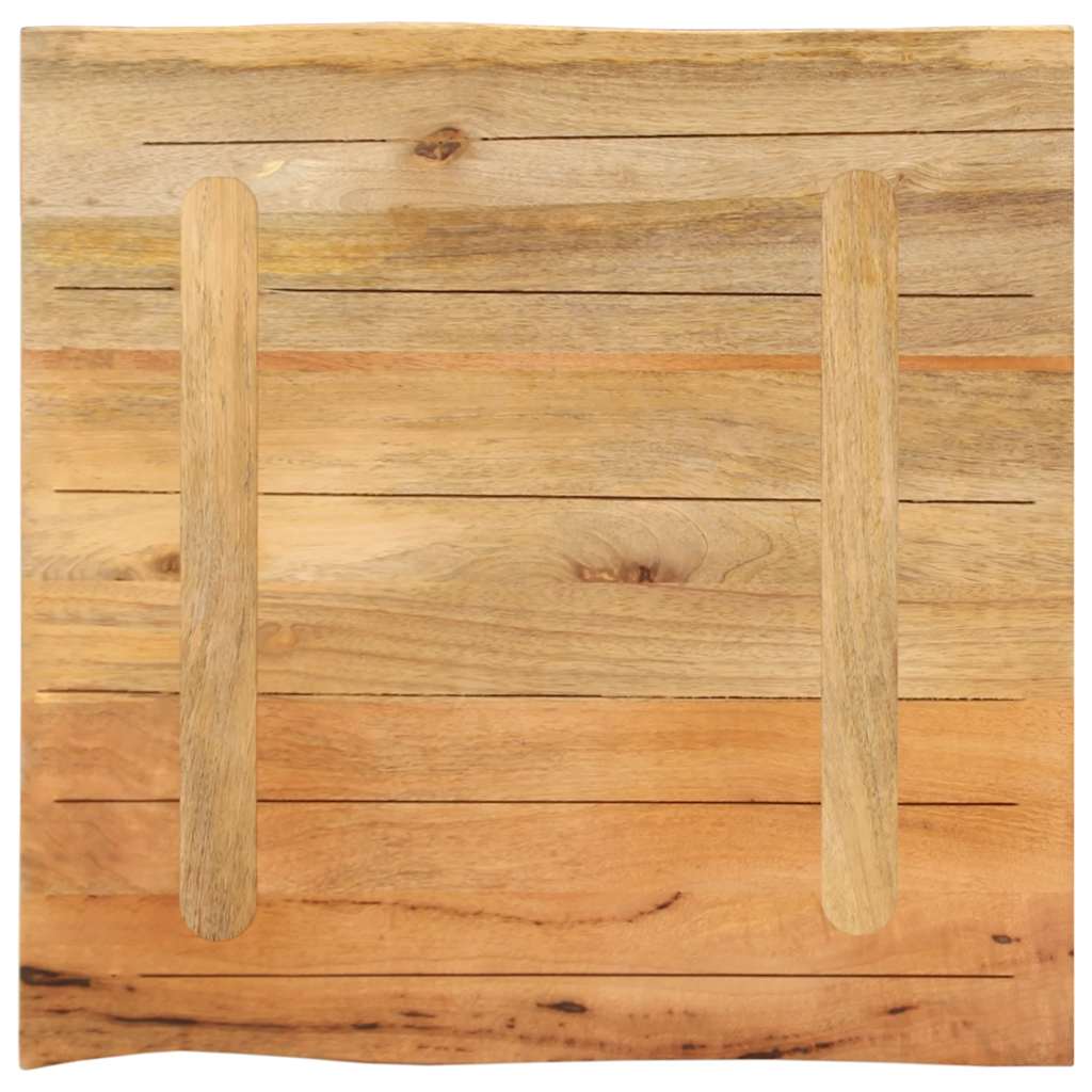 vidaXL Blat stołu, 40x40x2,5 cm, naturalna krawędź, lite drewno mango