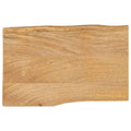 vidaXL Blat stołu, 50x40x2,5 cm, naturalna krawędź, lite drewno mango
