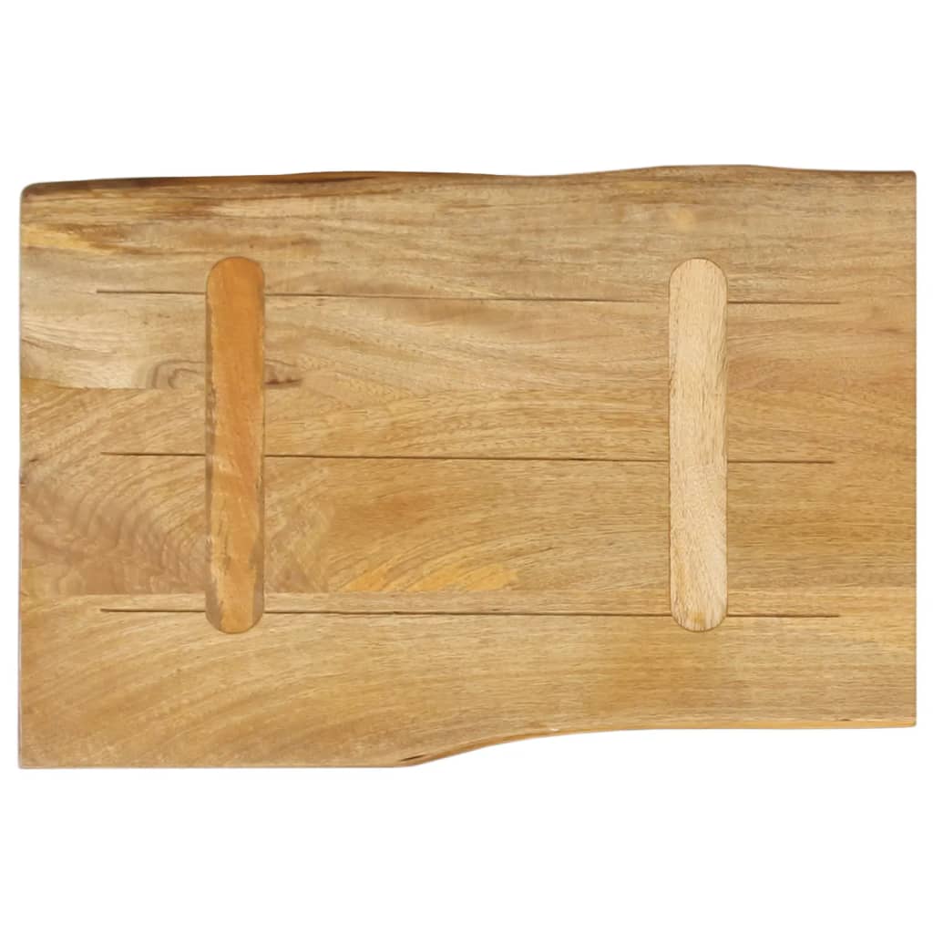 vidaXL Blat stołu, 50x40x2,5 cm, naturalna krawędź, lite drewno mango