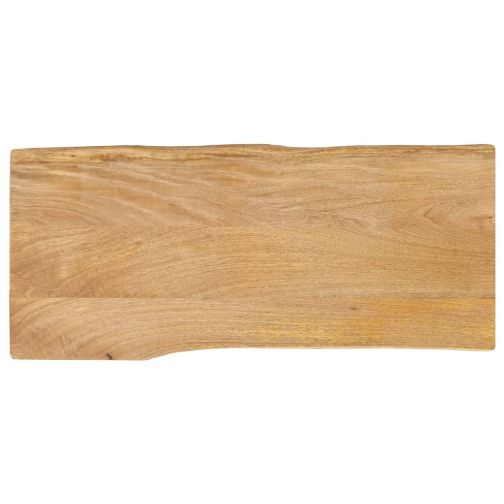 vidaXL Blat stołu, 100x40x2,5 cm, naturalna krawędź, lite drewno mango