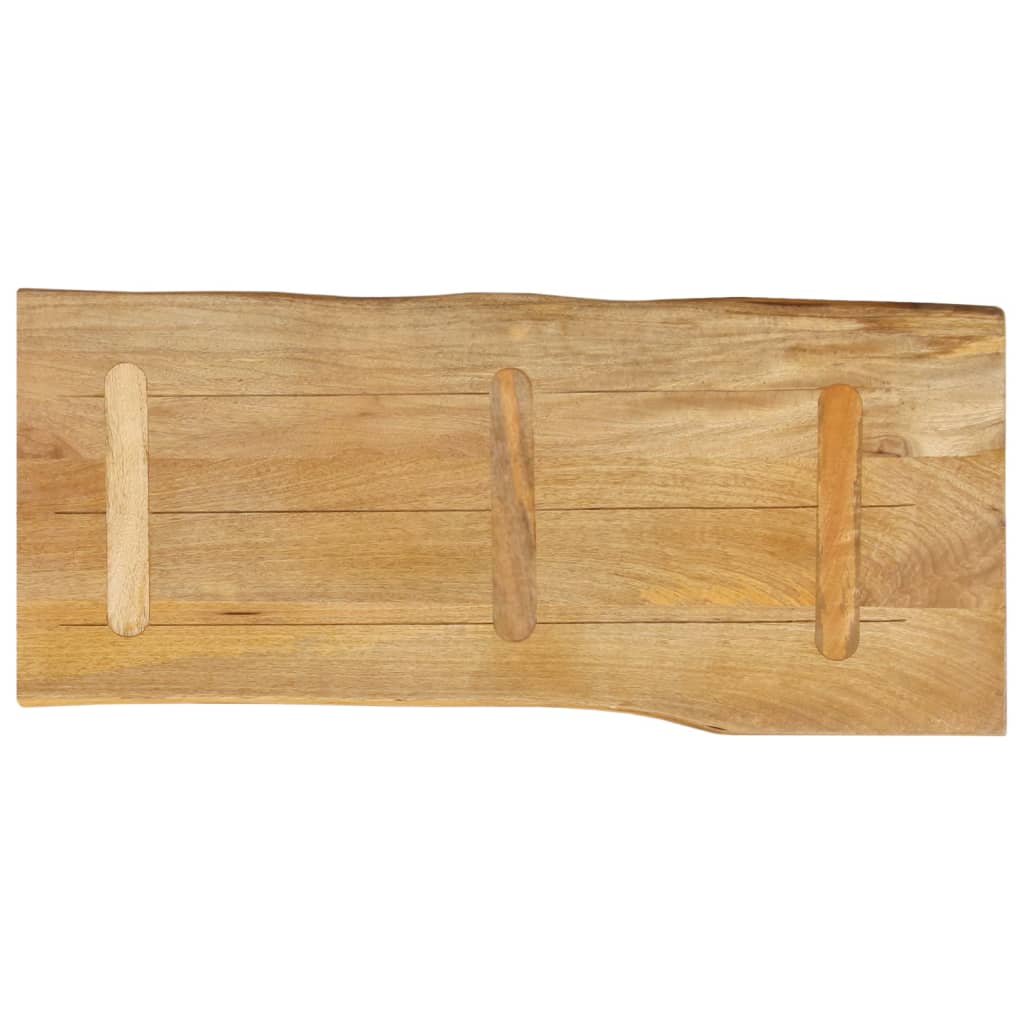 vidaXL Blat stołu, 100x40x2,5 cm, naturalna krawędź, lite drewno mango