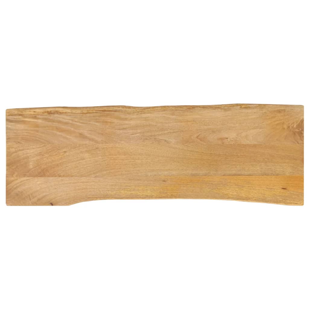 vidaXL Blat stołu, 120x40x2,5 cm, naturalna krawędź, lite drewno mango