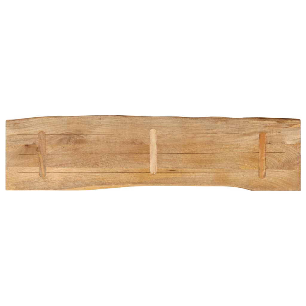 vidaXL Blat stołu, 160x40x2,5 cm, naturalna krawędź, lite drewno mango
