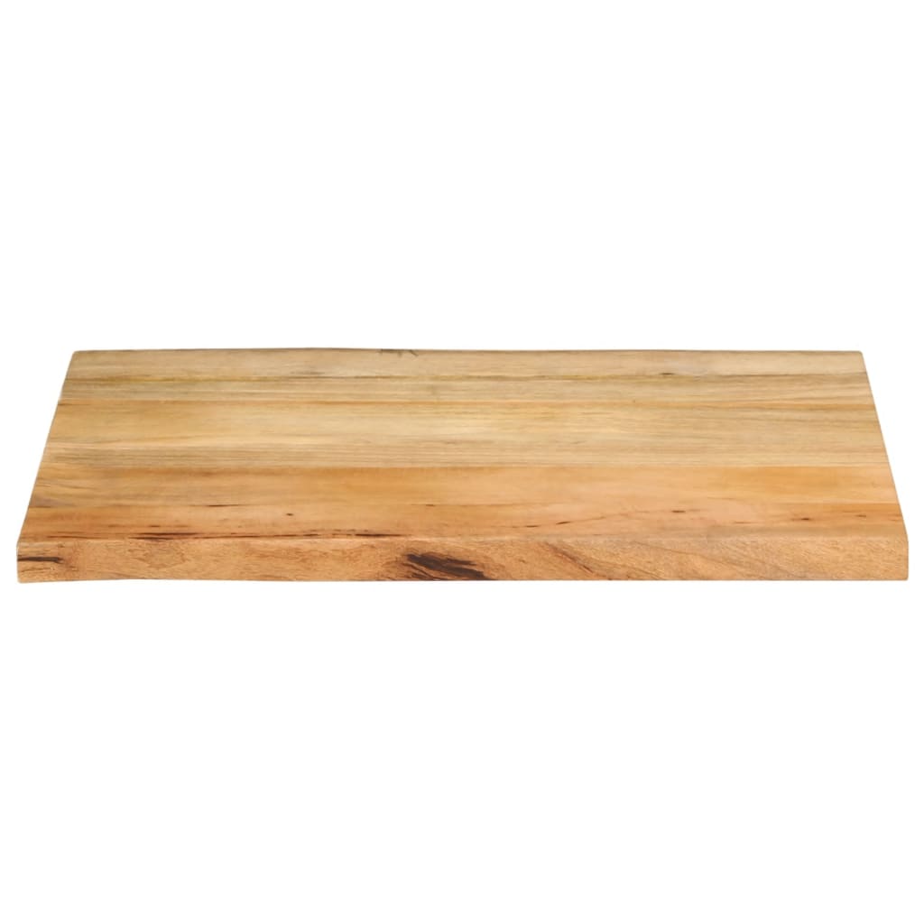 vidaXL Blat stołu, 80x60x2,5 cm, naturalna krawędź, lite drewno mango