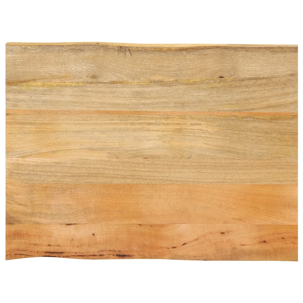 vidaXL Blat stołu, 90x60x2,5 cm, naturalna krawędź, lite drewno mango