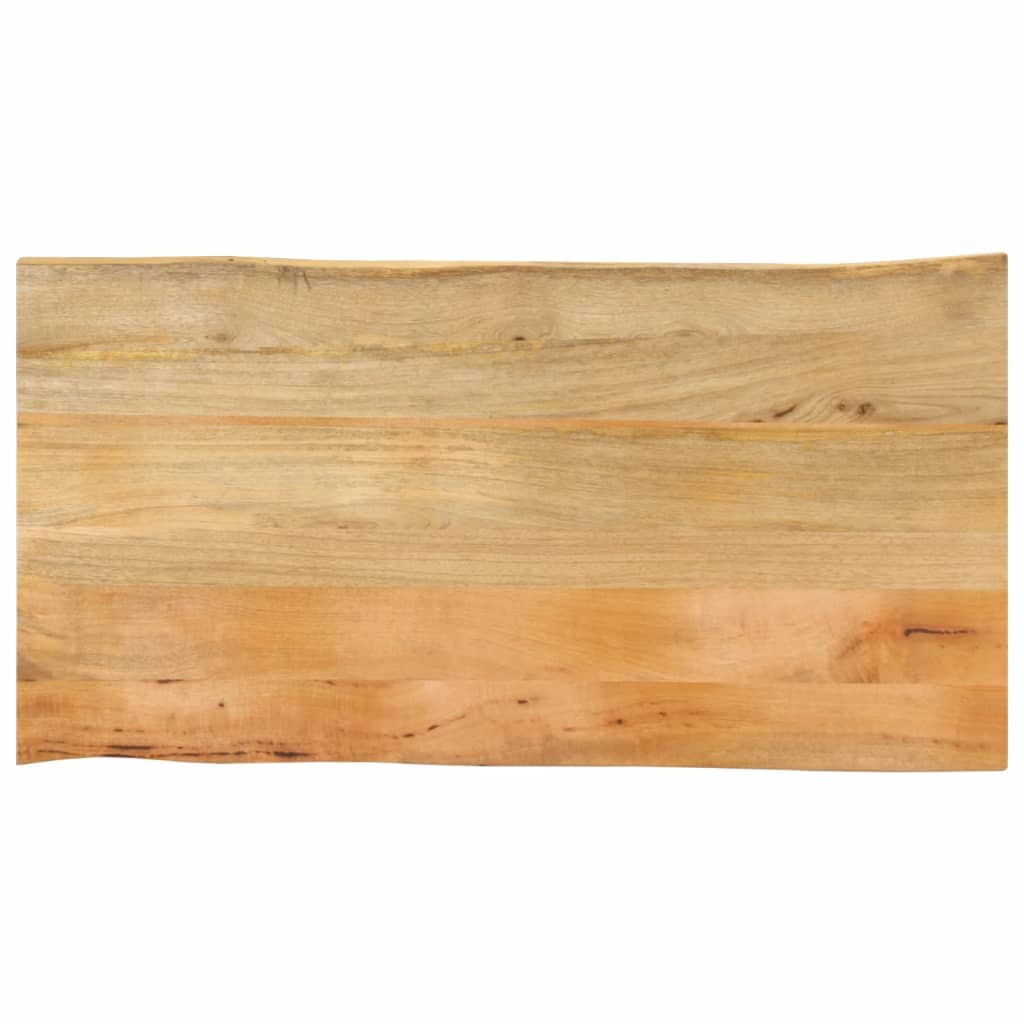 vidaXL Blat stołu, 100x60x2,5 cm, naturalna krawędź, lite drewno mango