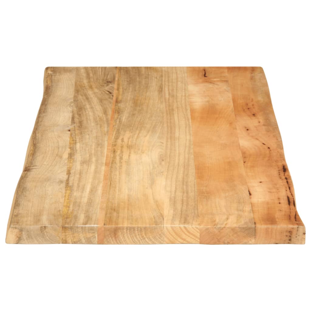 vidaXL Blat stołu, 100x60x2,5 cm, naturalna krawędź, lite drewno mango