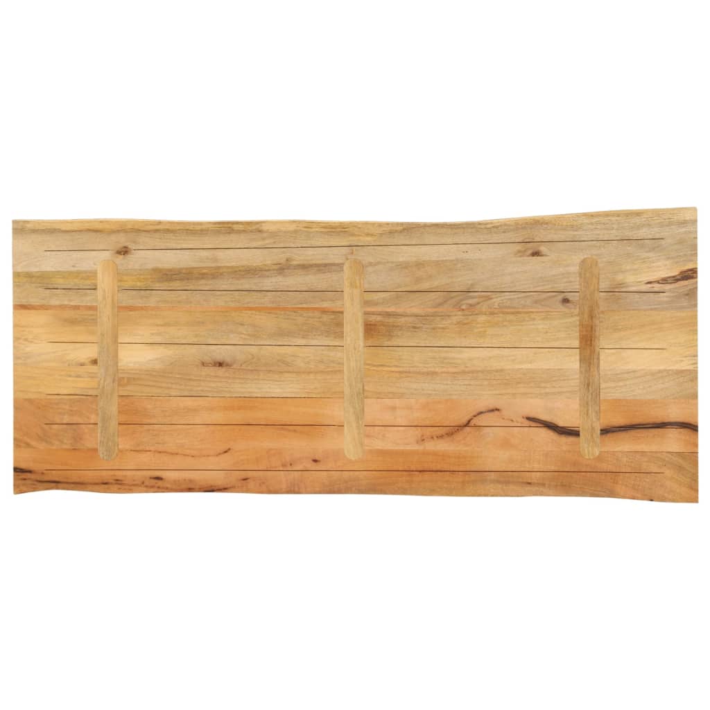 vidaXL Blat stołu, 140x60x2,5 cm, naturalna krawędź, lite drewno mango