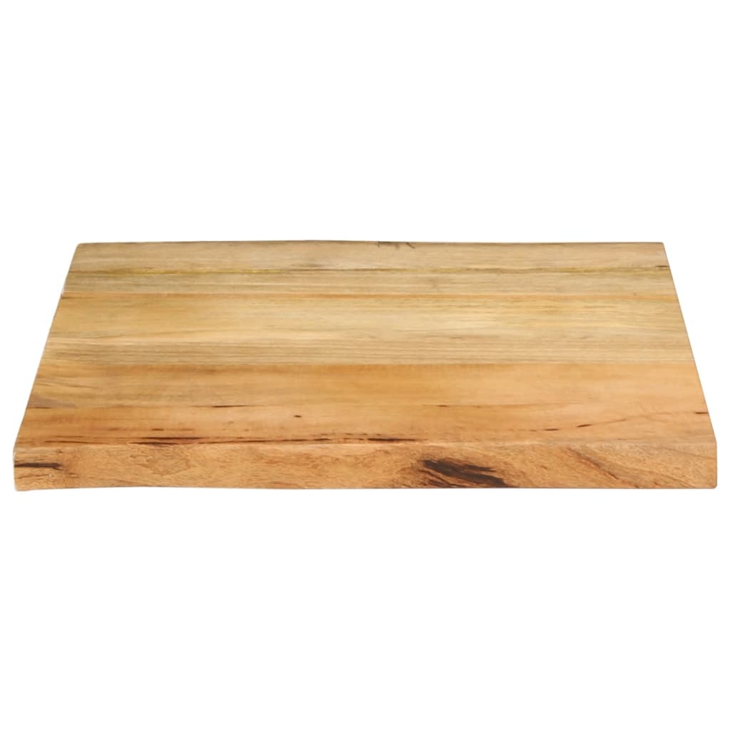 vidaXL Blat stołu, 80x80x2,5 cm, naturalna krawędź, lite drewno mango