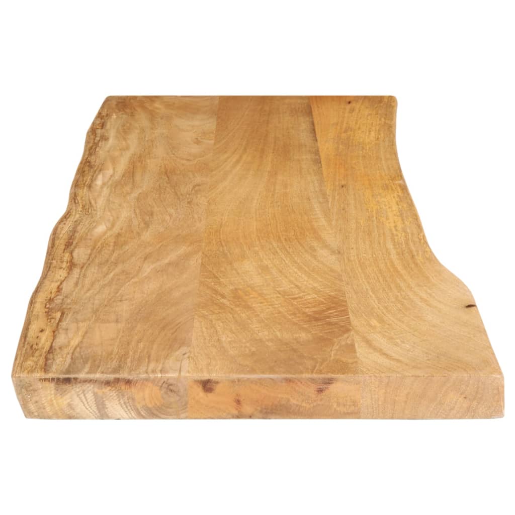 vidaXL Blat stołu, 140x40x3,8 cm, naturalna krawędź, lite drewno mango