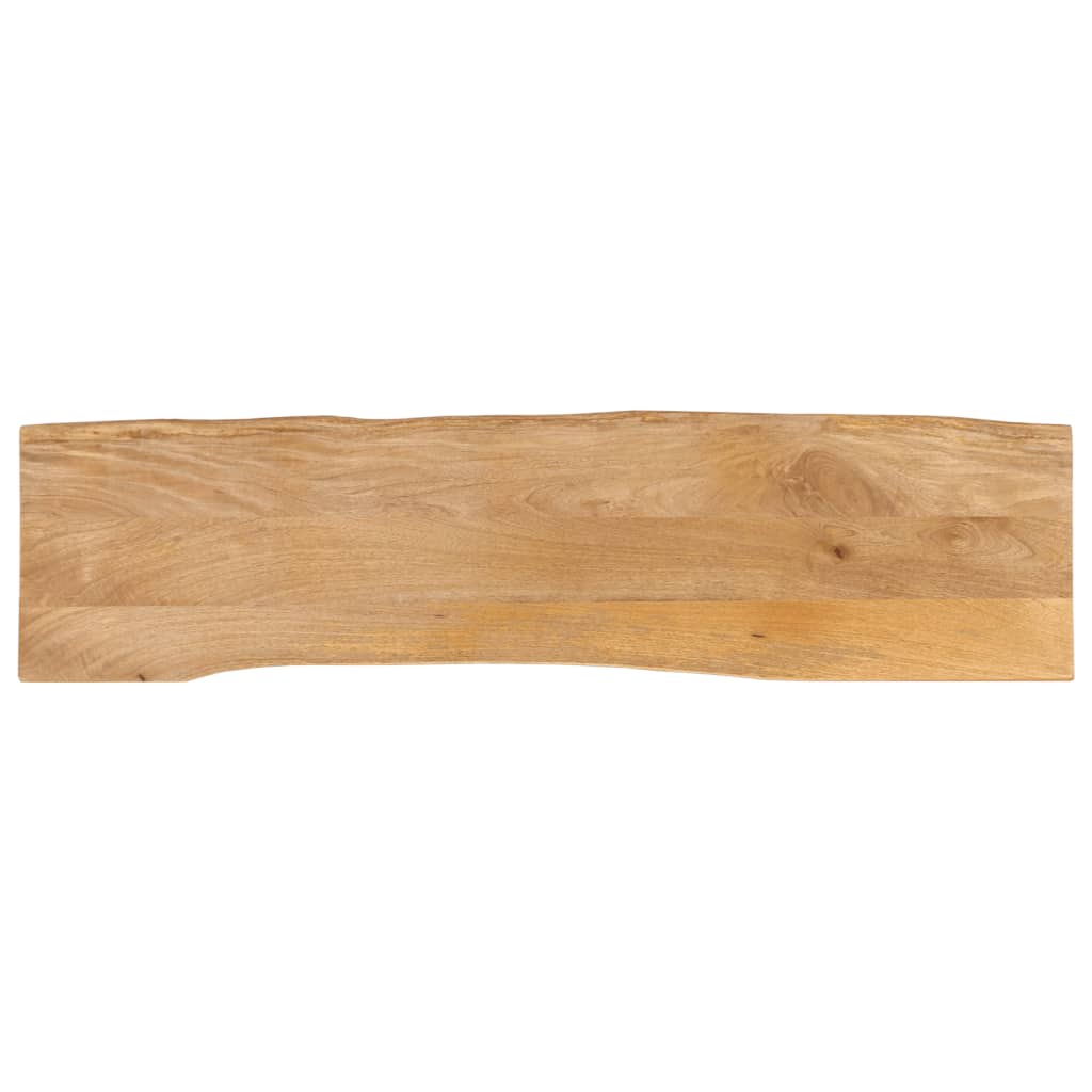 vidaXL Blat stołu, 180x40x3,8 cm, naturalna krawędź, lite drewno mango