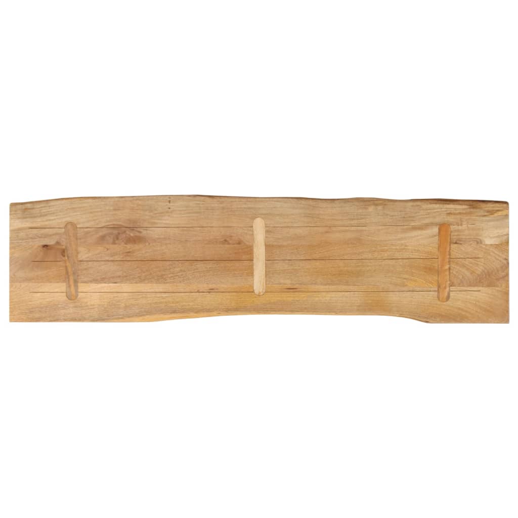 vidaXL Blat stołu, 180x40x3,8 cm, naturalna krawędź, lite drewno mango