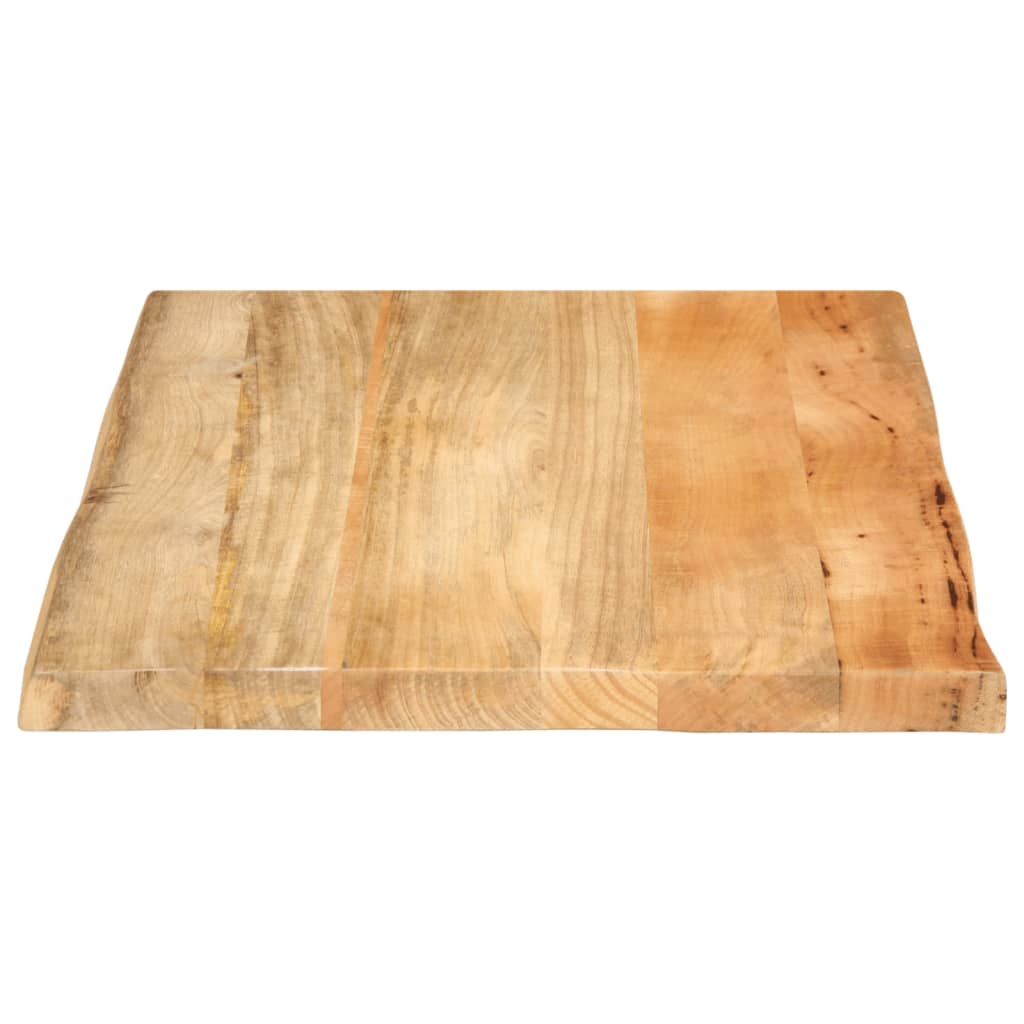 vidaXL Blat stołu, 70x60x3,8 cm, naturalna krawędź, lite drewno mango