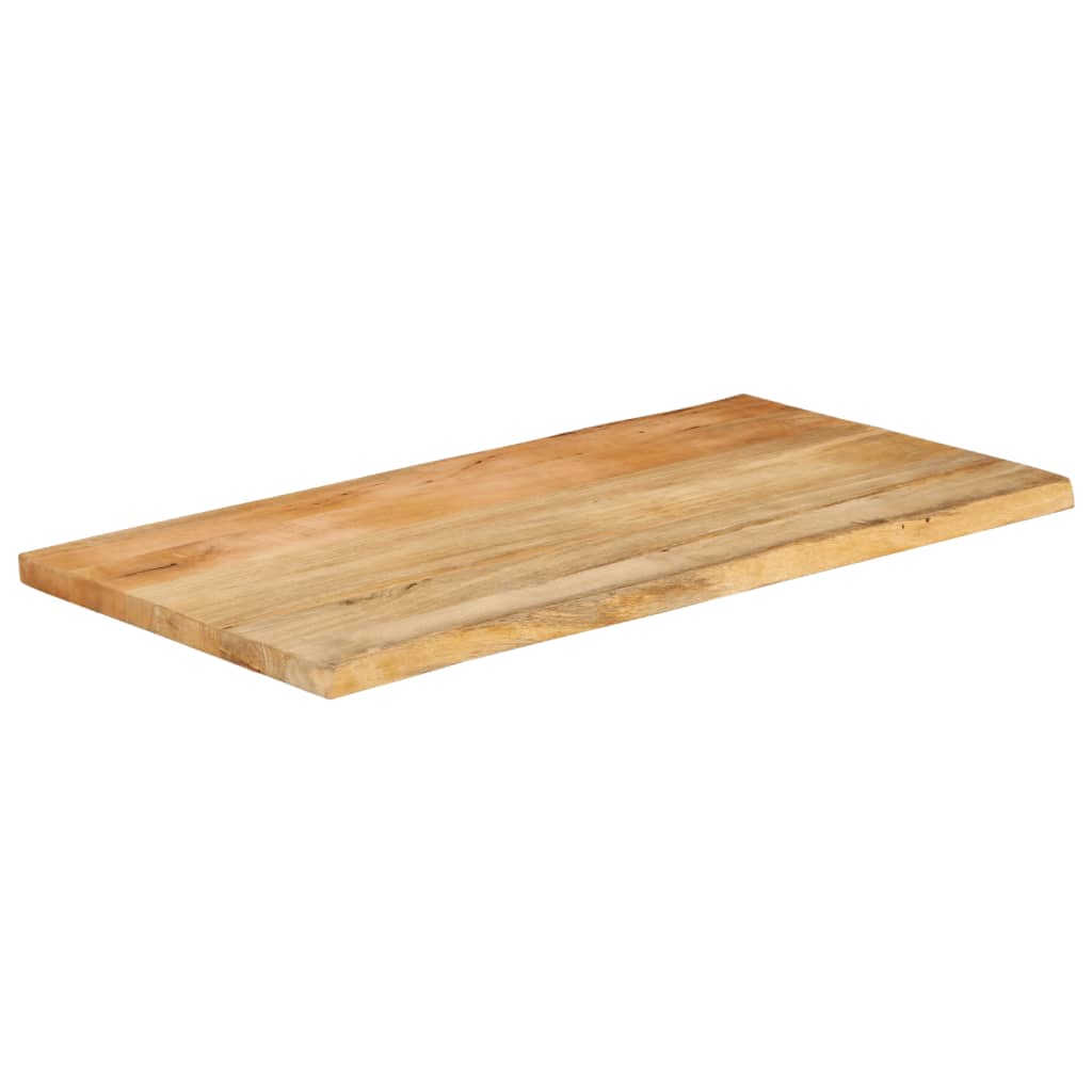 vidaXL Blat stołu, 110x60x3,8 cm, naturalna krawędź, lite drewno mango