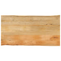 vidaXL Blat stołu, 120x60x3,8 cm, naturalna krawędź, lite drewno mango