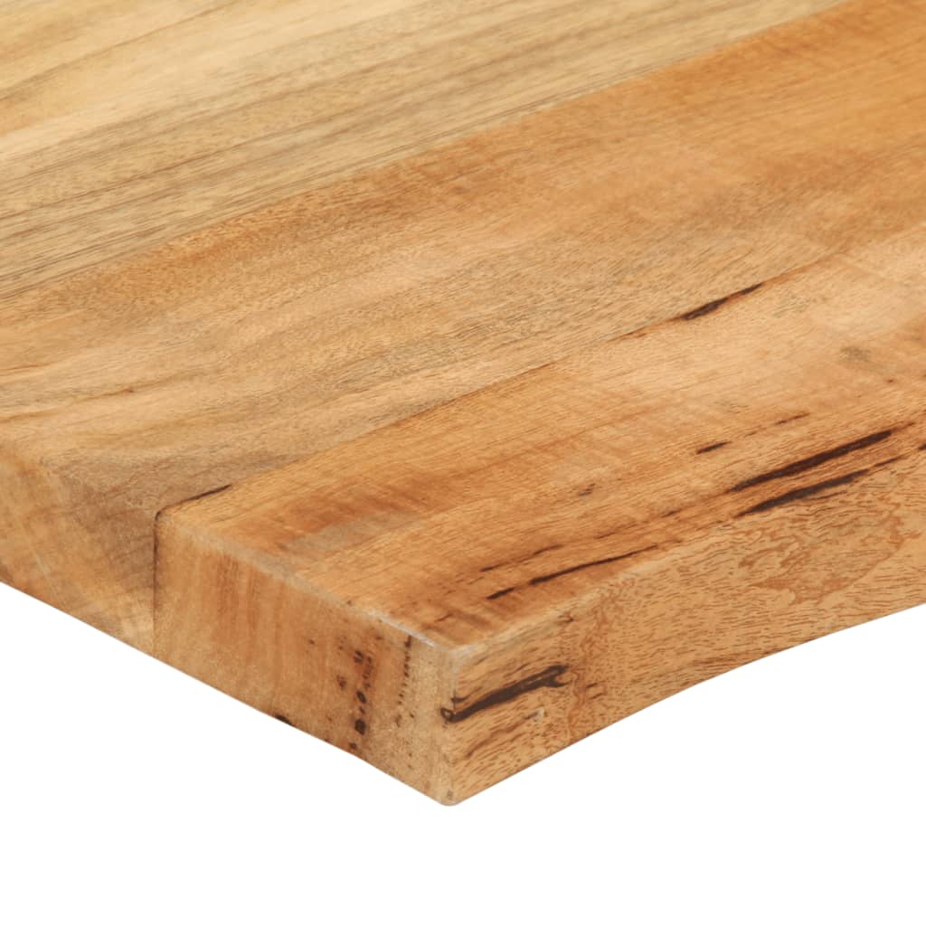 vidaXL Blat stołu, 120x60x3,8 cm, naturalna krawędź, lite drewno mango