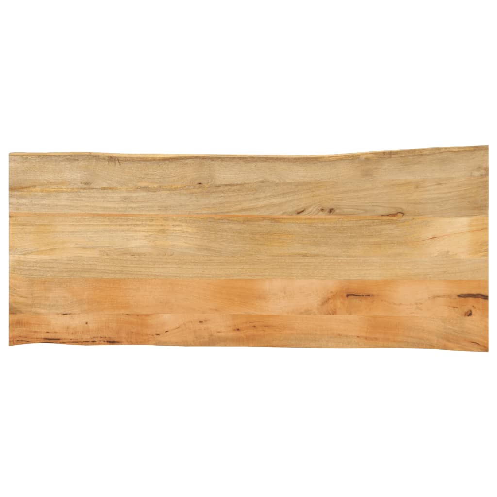vidaXL Blat stołu, 140x60x3,8 cm, naturalna krawędź, lite drewno mango