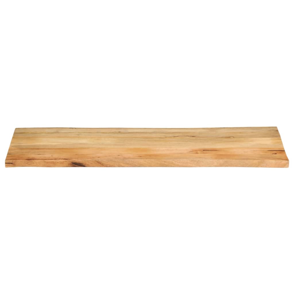 vidaXL Blat stołu, 140x60x3,8 cm, naturalna krawędź, lite drewno mango