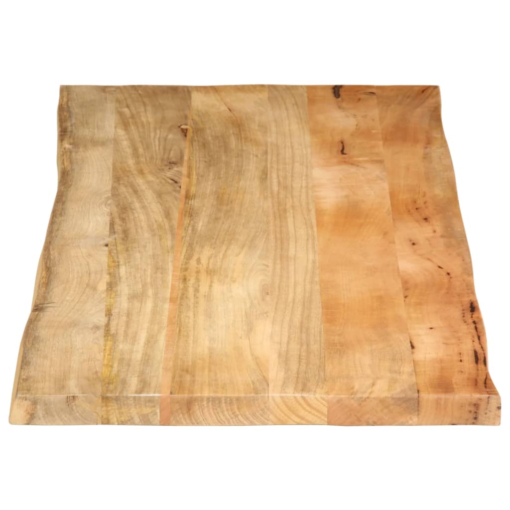 vidaXL Blat stołu, 140x60x3,8 cm, naturalna krawędź, lite drewno mango