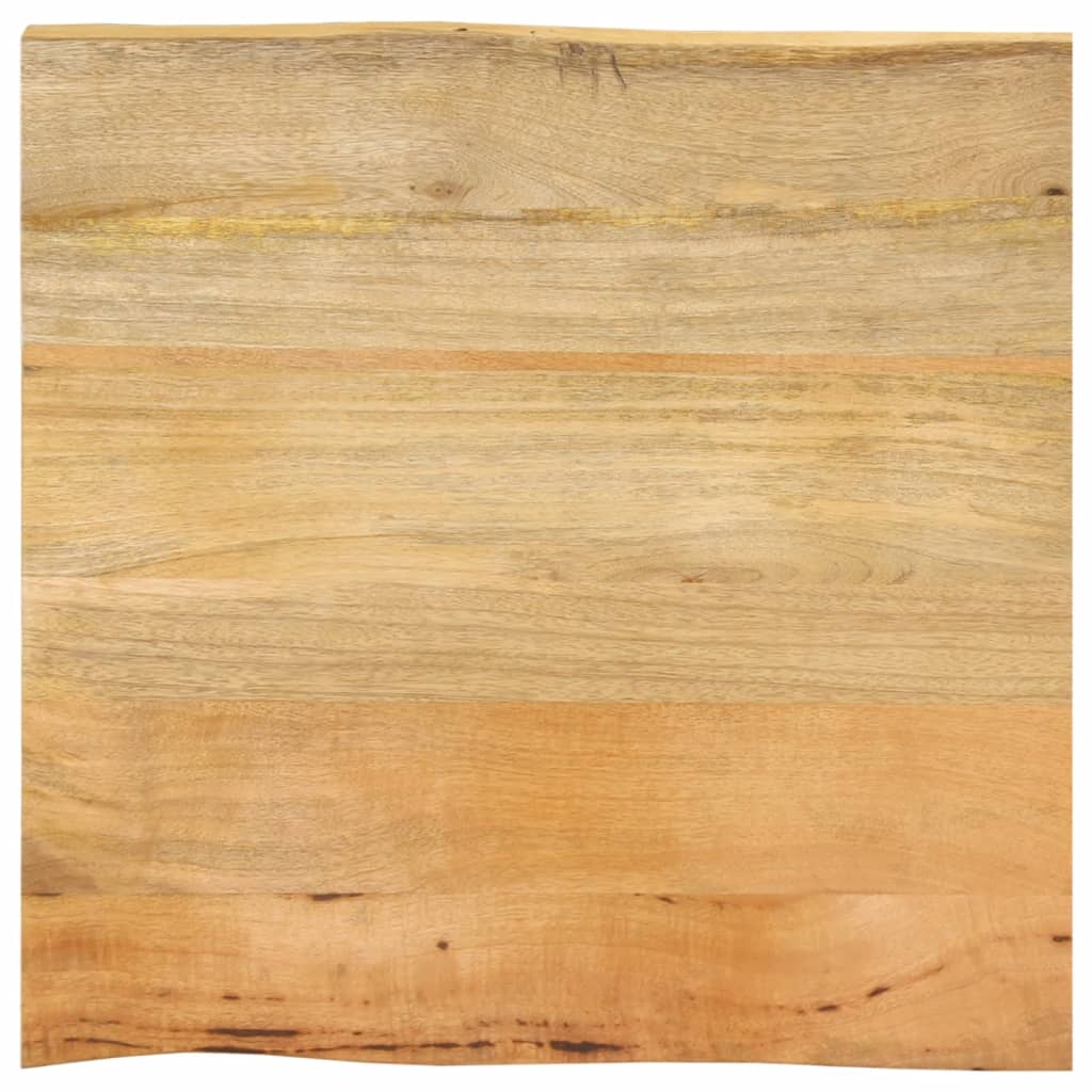 vidaXL Blat stołu, 80x80x3,8 cm, naturalna krawędź, lite drewno mango