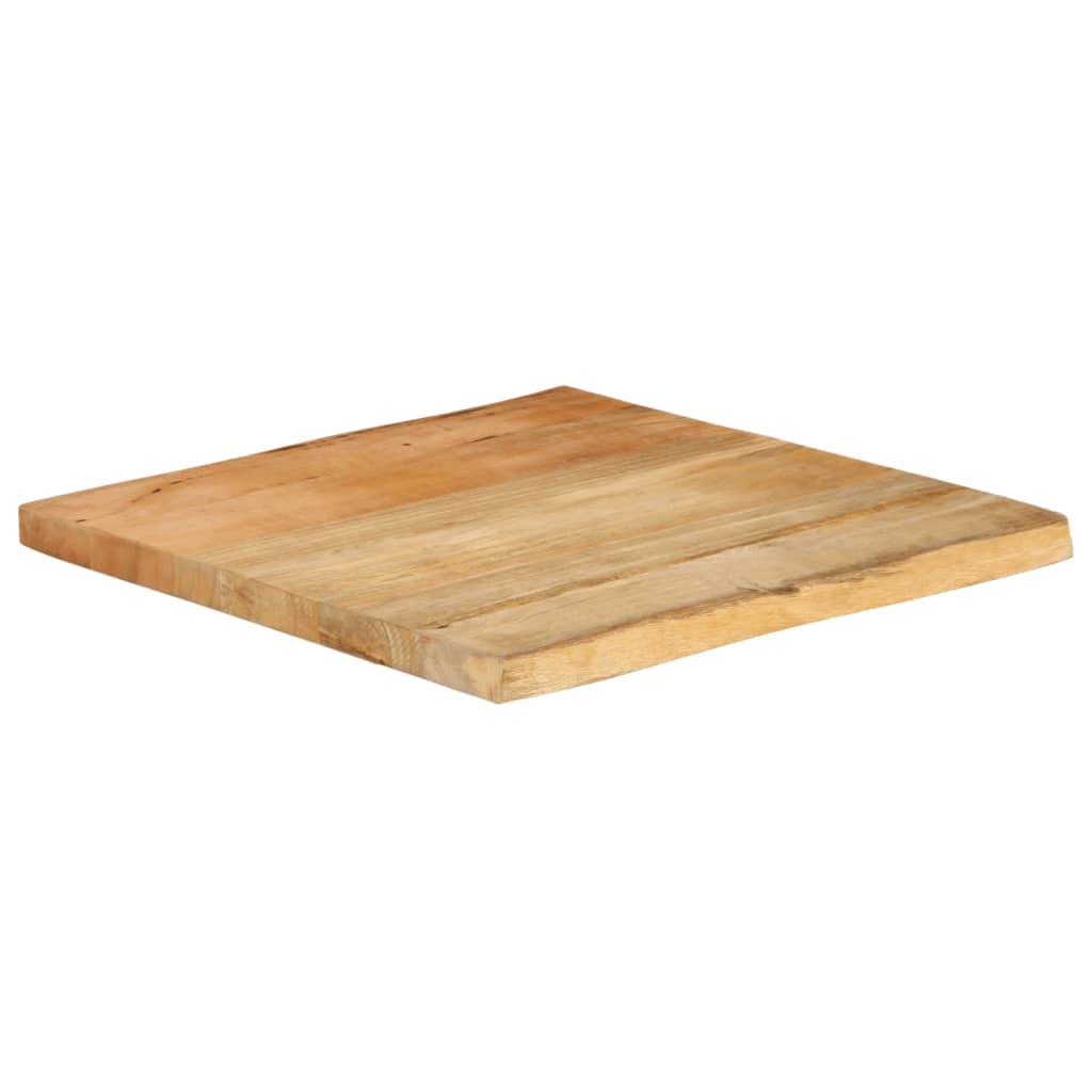 vidaXL Blat stołu, 80x80x3,8 cm, naturalna krawędź, lite drewno mango