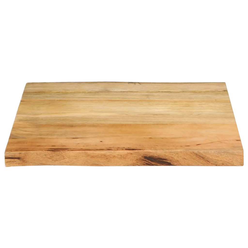 vidaXL Blat stołu, 80x80x3,8 cm, naturalna krawędź, lite drewno mango