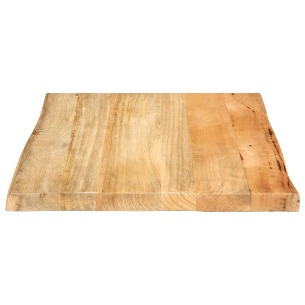 vidaXL Blat stołu, 80x80x3,8 cm, naturalna krawędź, lite drewno mango