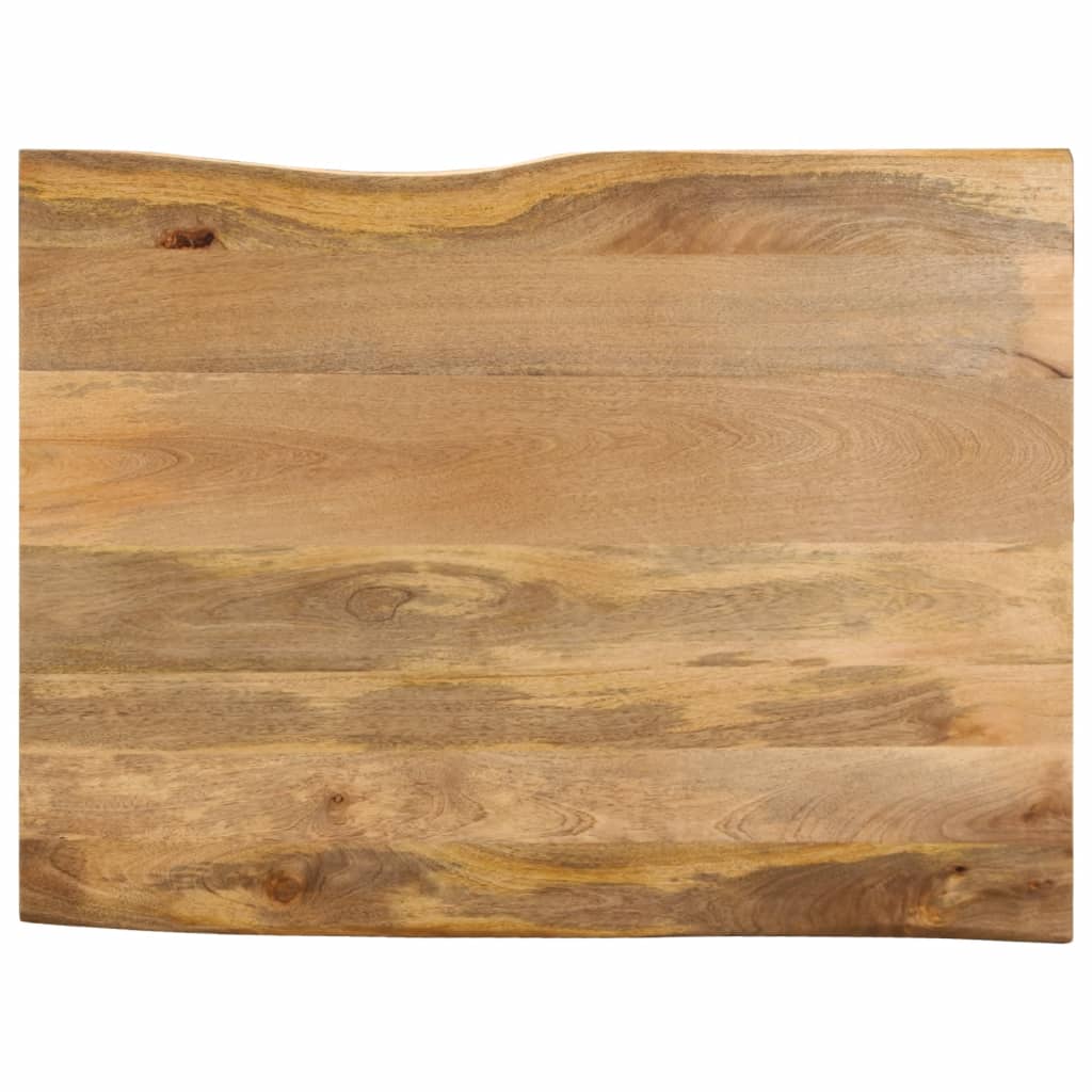 vidaXL Blat stołu, 90x80x3,8 cm, naturalna krawędź, lite drewno mango