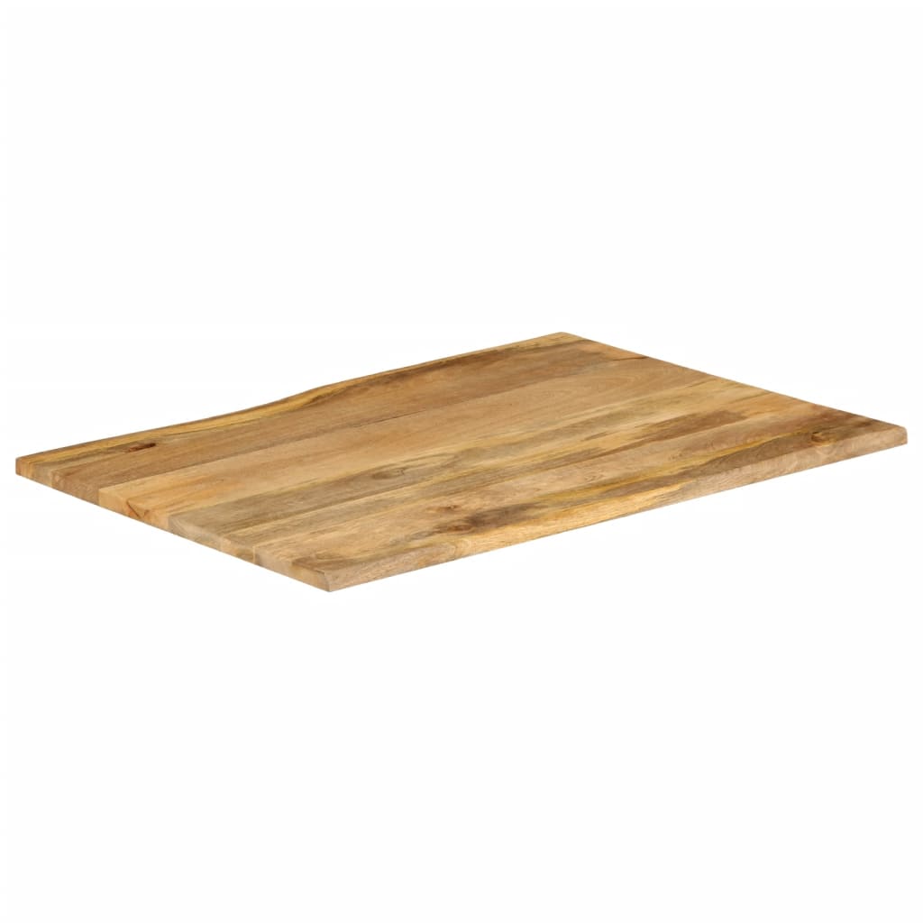 vidaXL Blat stołu, 90x80x3,8 cm, naturalna krawędź, lite drewno mango