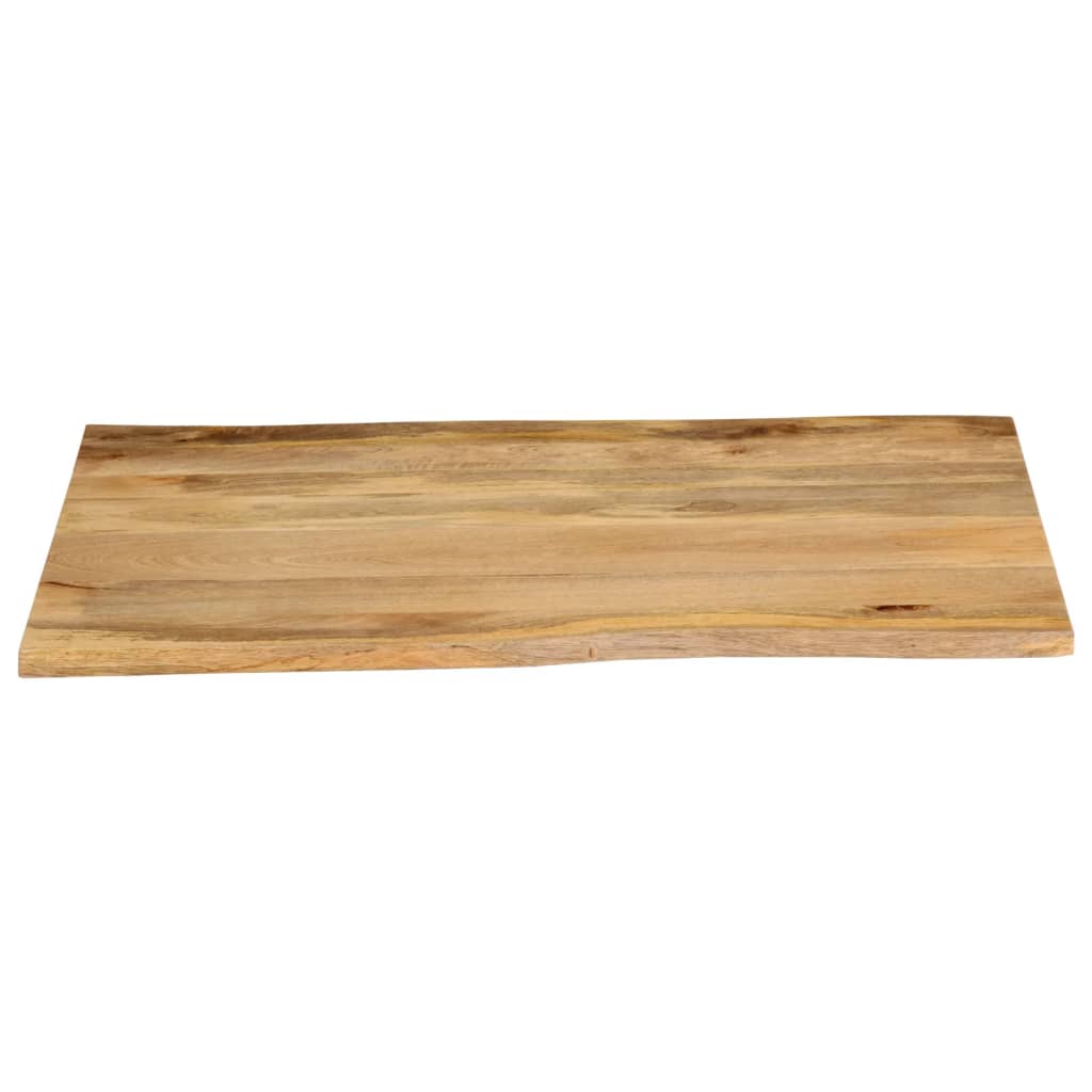 vidaXL Blat stołu, 90x80x3,8 cm, naturalna krawędź, lite drewno mango