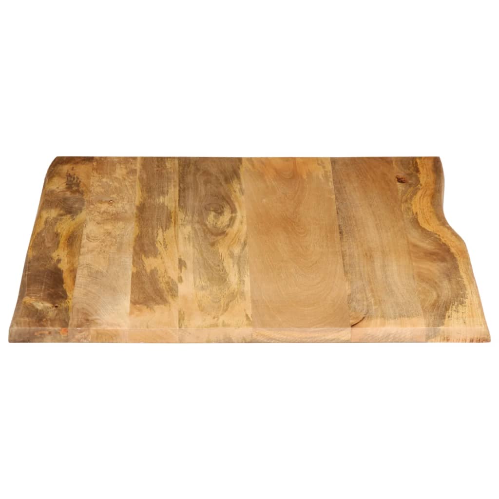 vidaXL Blat stołu, 90x80x3,8 cm, naturalna krawędź, lite drewno mango