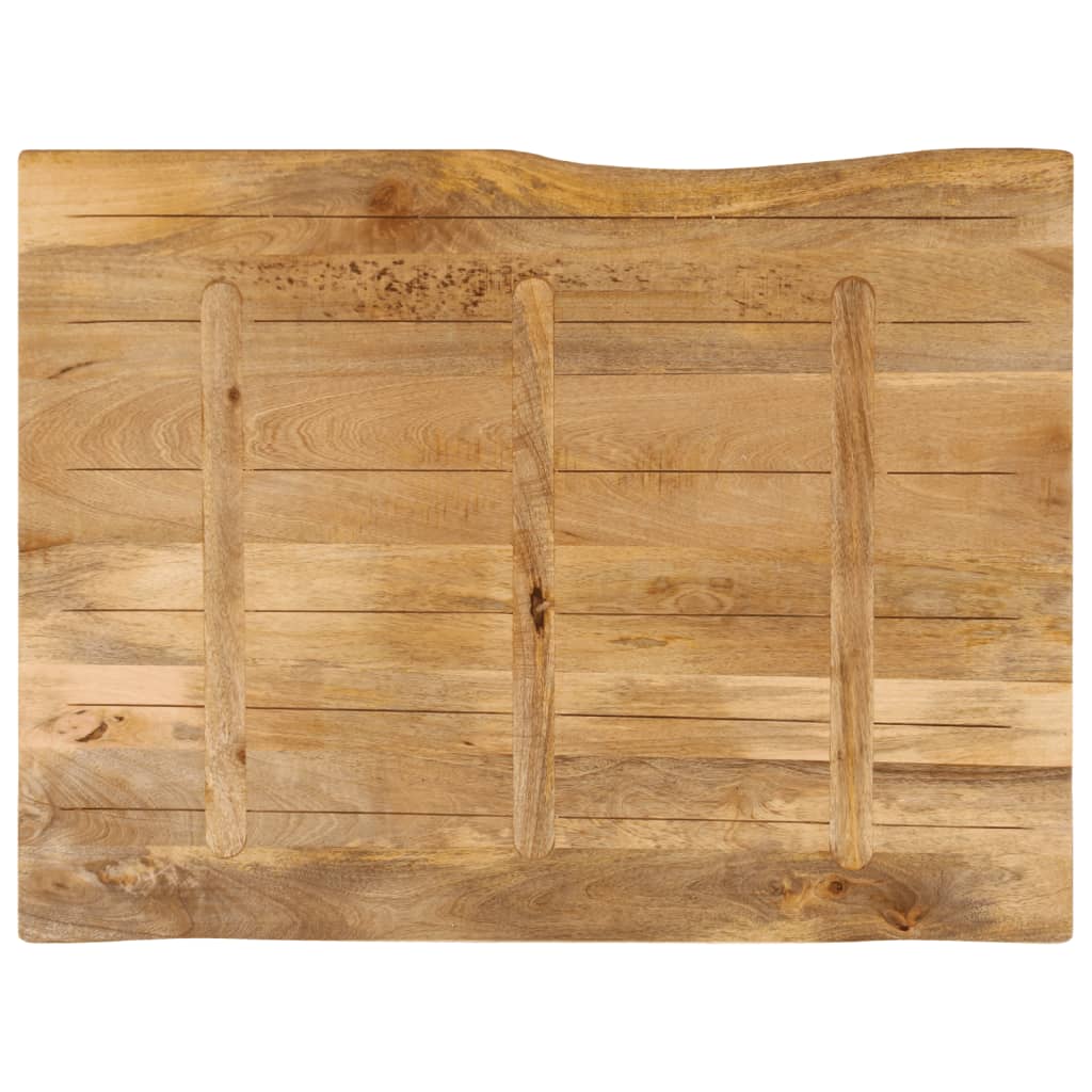 vidaXL Blat stołu, 90x80x3,8 cm, naturalna krawędź, lite drewno mango