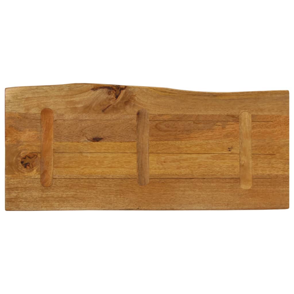 vidaXL Blat stołu, 90x40x2,5 cm, naturalna krawędź, lite drewno mango